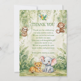 Merci pour la Baby Shower de Wild One Tropical Jun
