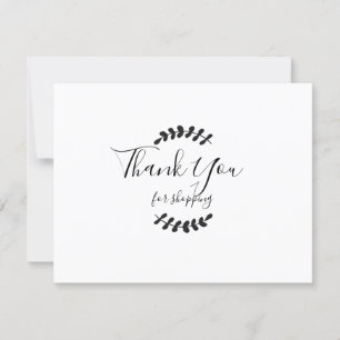 Merci Pour La Carte De Remise Shopping