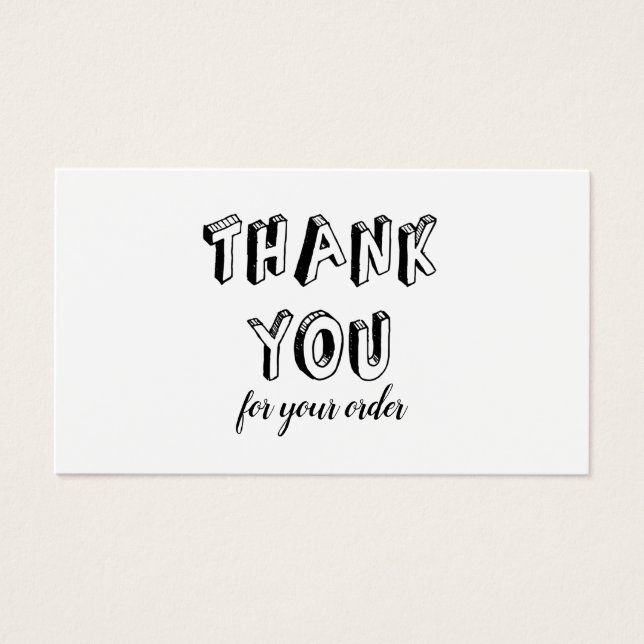 Merci Pour La Carte De Remise Shopping (Devant)