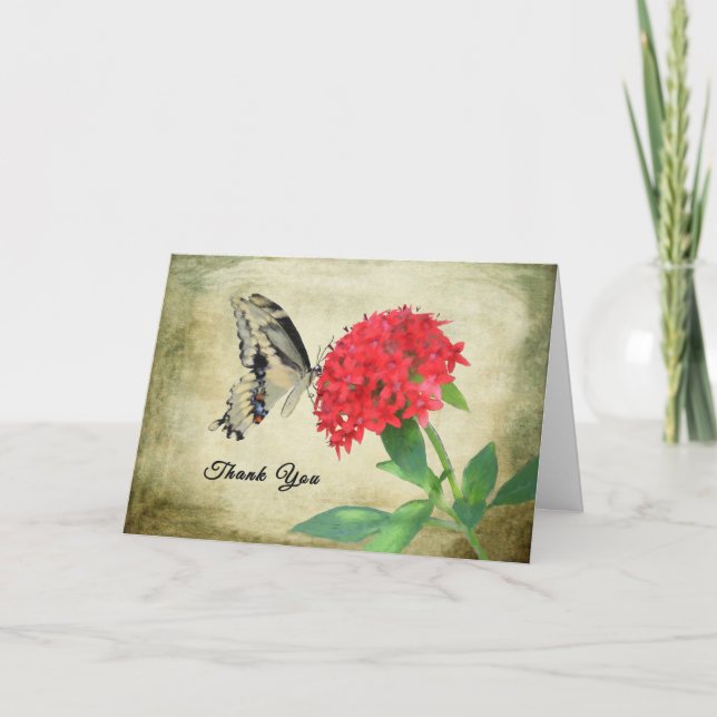 Merci pour la carte du dîner, Papillon (Devant)