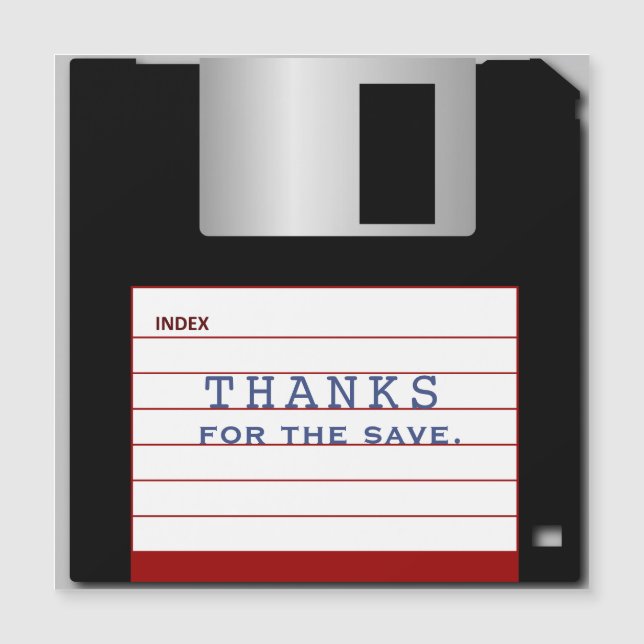 MERCI POUR LA CARTE MAGNÉTIQUE SAVE (Devant)