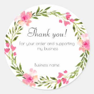 merci pour la commande floral wrath sticker person