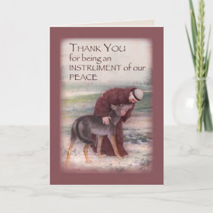 Merci pour la compassion, Saint François avec Wolf