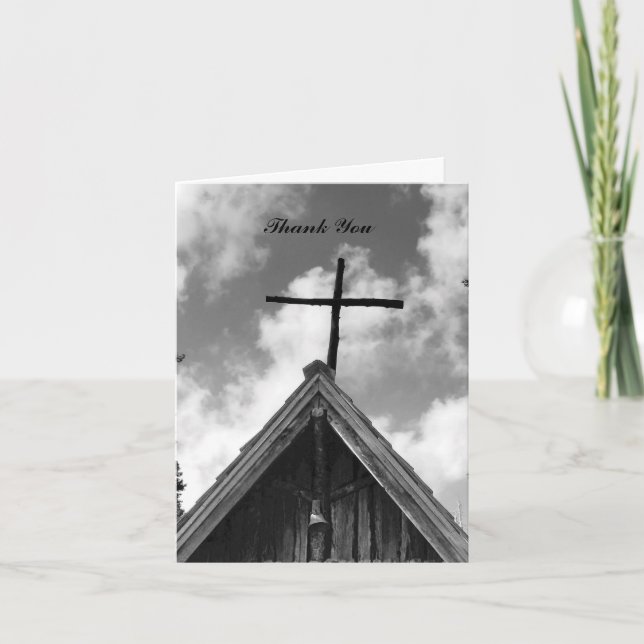 Merci pour la Sympathie, Vielle Eglise Noir et Bla (Devant)