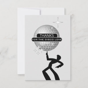 MERCI Pour l'Amour Disco Drôle Anniversaire Rétro