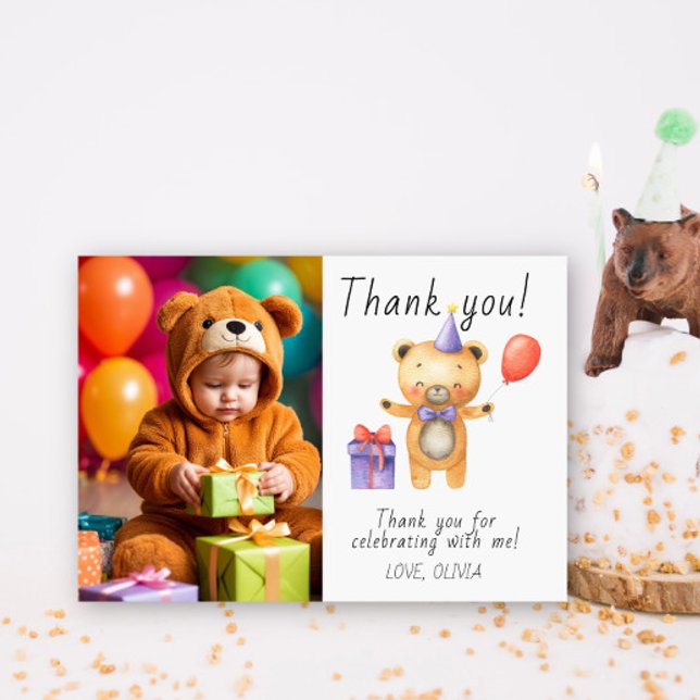 Merci pour l'anniversaire de notre petit ours (Créateur téléchargé)