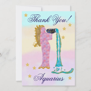 Merci pour l'anniversaire du Verseau peint à la ma