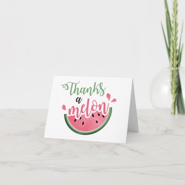 Merci pour le Melon Pastèque premier anniversaire (Devant)