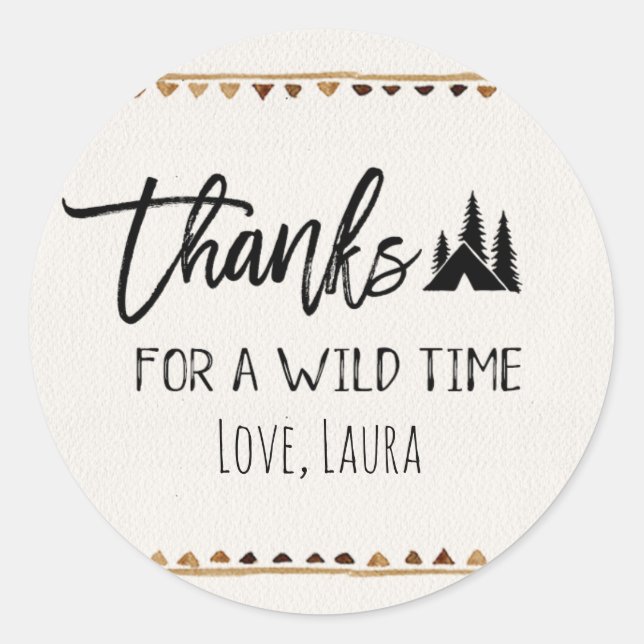 Merci pour les Stickers Merci de temps sauvage (Devant)