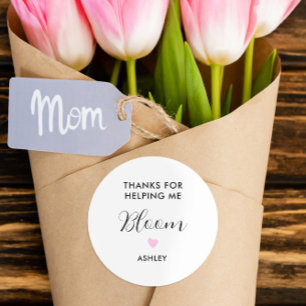 Merci pour m'avoir aidé à fleurir Autocollant