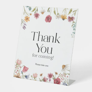 Merci Pour Prochain Panneau De Baby shower Floral