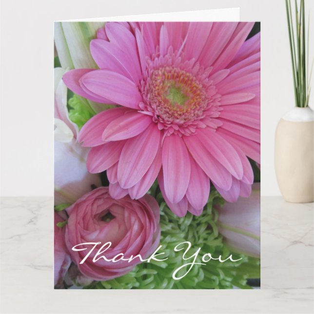 Merci pour soins médicaux-Floral/Personnaliser (Devant)