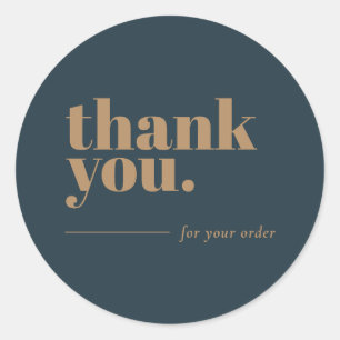 Merci pour soutenir mes Stickers Entreprise Bleu