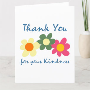 Merci pour ta gentillesse Carte de remerciements