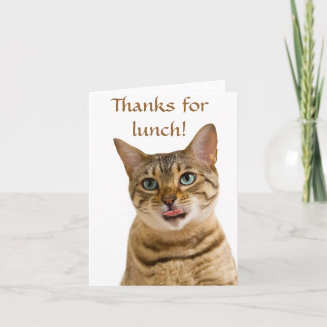 Merci pour un délicieux repas (Devant)