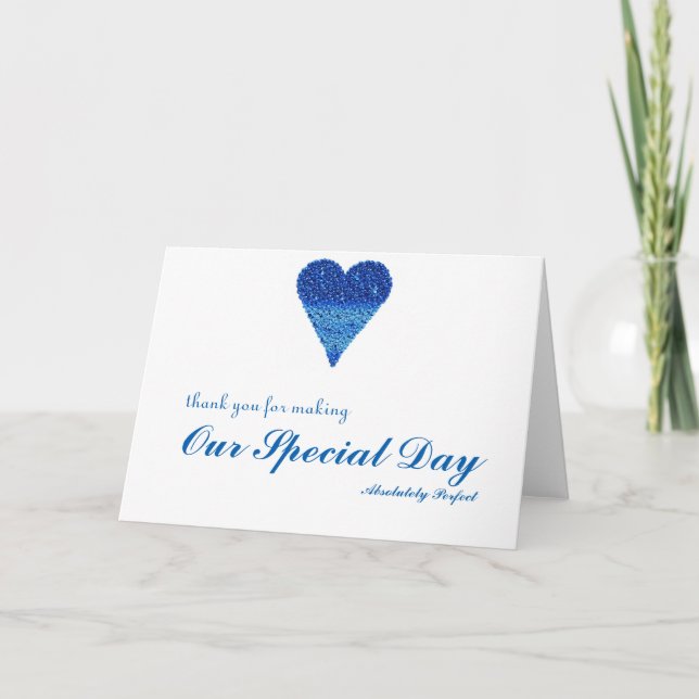 Merci pour une journée spéciale avec Bubbles Heart (Devant)