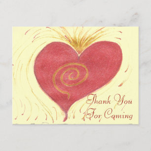 Merci pour venir, coeur rouge