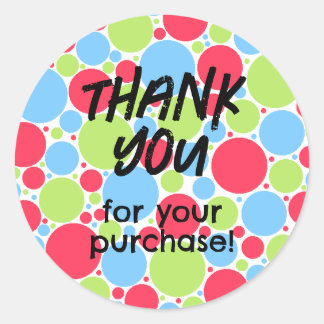 Merci pour vos Pois Sticker d'achat