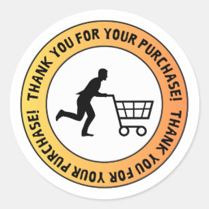 Merci pour votre achat – Autocollant de panier d'a
