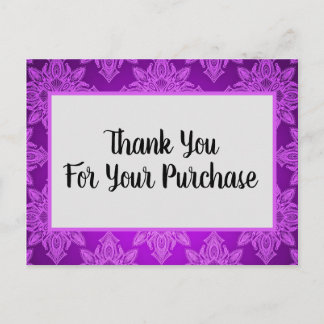 Merci pour votre achat Carte postale professionnel