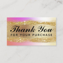 Merci Pour Votre Achat De Cartes Holographiques Ro