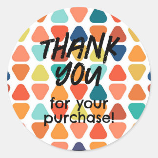 Merci pour votre achat Sticker Triangle Color