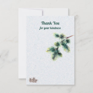 Merci pour votre carte Conifer Pinecones Kindness