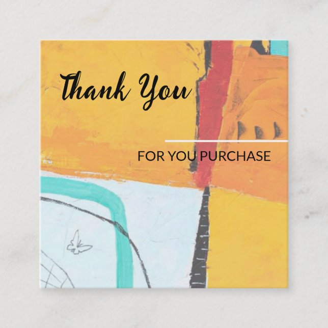 Merci pour votre carte d'achat (Devant)