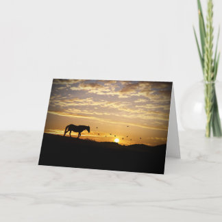 Merci pour votre carte de cheval de soutien et de