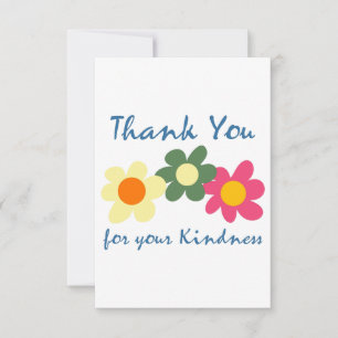Merci pour votre Carte de remerciements de gentill