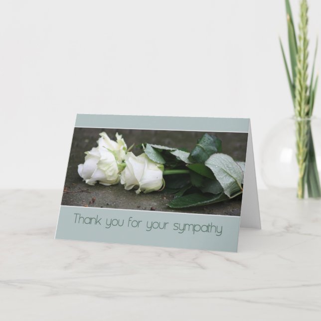 Merci pour votre carte de sympathie (Devant)