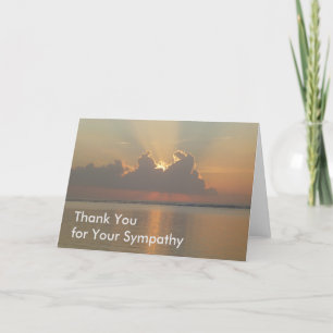 Merci pour votre carte de sympathie - lumière à
