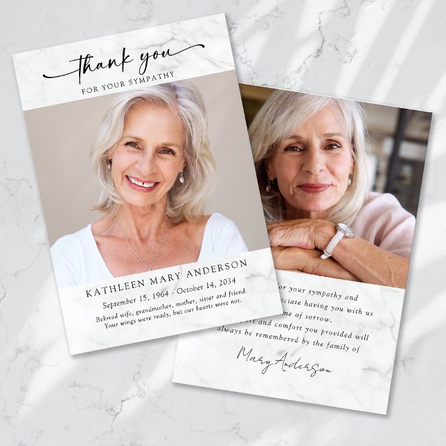 Merci pour votre Carte photo de sympathie (Créateur téléchargé)