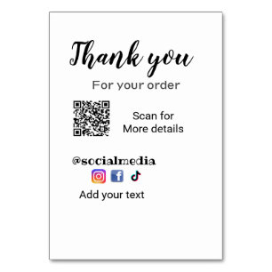 Merci pour votre commande ajouter q r coordonnées 