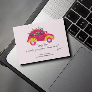 Merci pour votre commande amusant Floral Coloré