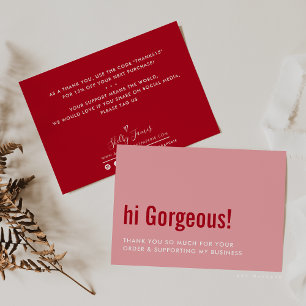 MERCI POUR VOTRE COMMANDE fun insérer rose rouge