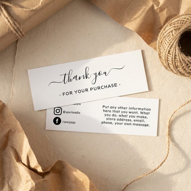 Merci pour votre commande, médias sociaux (Thank you for your order, social media.)