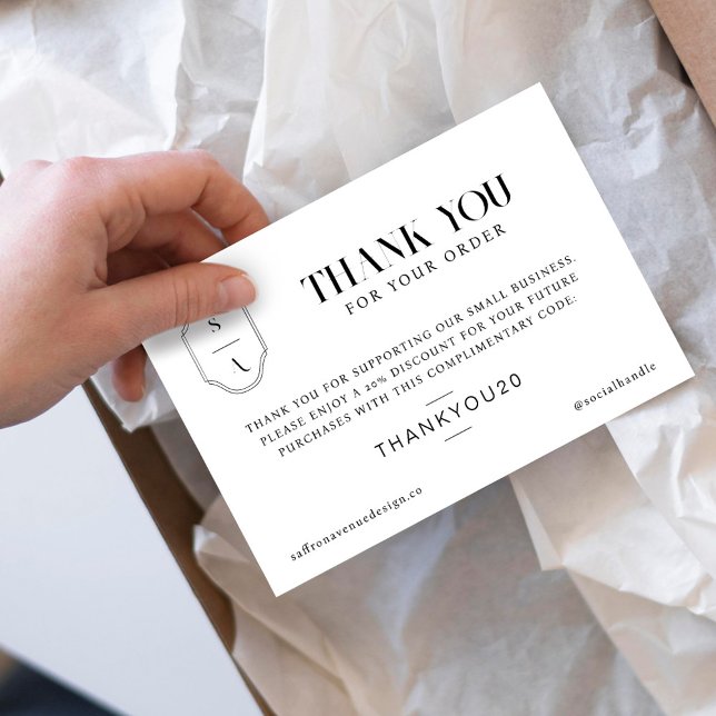 Merci pour votre commande Monogramme personnalisé  (Créateur téléchargé)