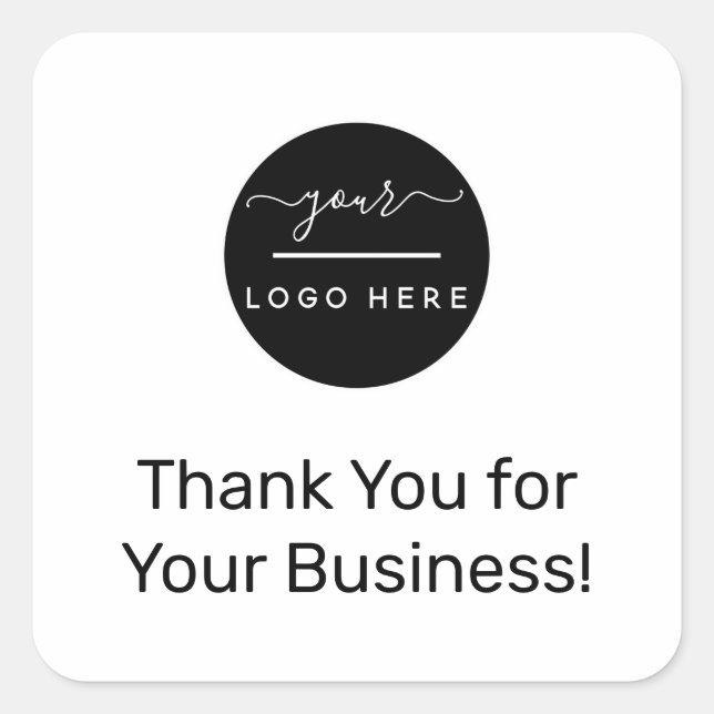 Merci pour votre entreprise | Sticker de société (Devant)