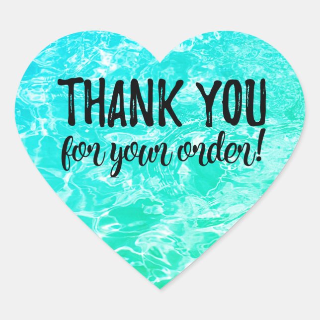 Merci pour votre étiquette de commande (Devant)