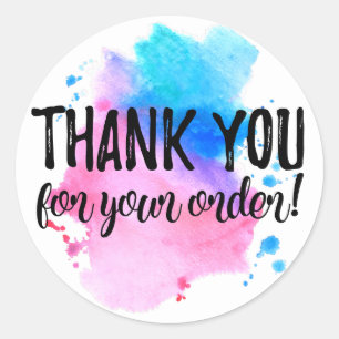 Merci pour votre étiquette de commande