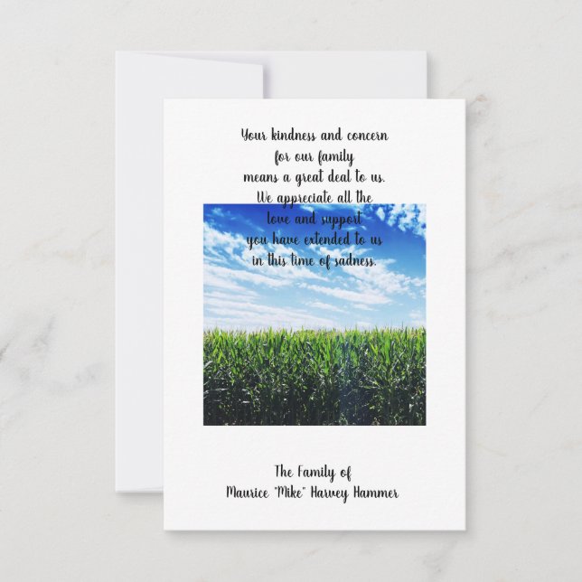 Merci pour votre gentillesse (Devant)