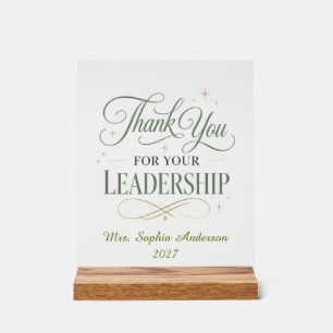 Merci pour votre leadership Personnalisé 