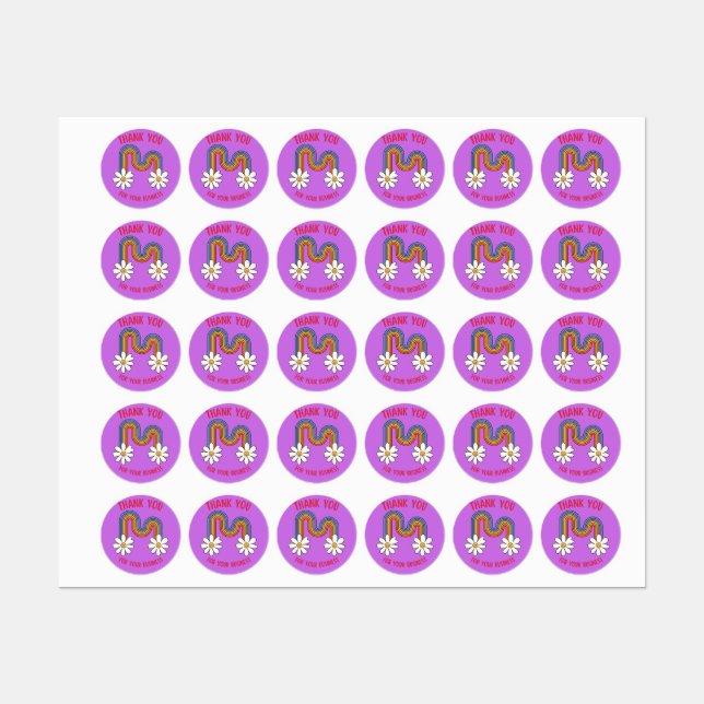 Merci Pour Votre Sticker Professionnel (Feuille)
