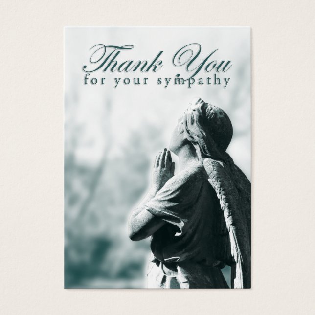 merci pour votre sympathie (ange priant) (Devant)