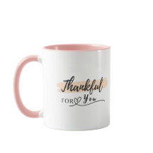 Merci pour vous avec le nom personnalisé Mug