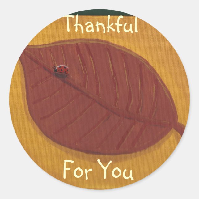 Merci Pour Vous Stickers Rond (Devant)
