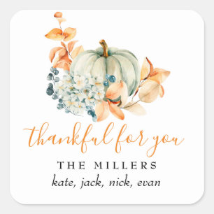 Merci pour vous Thanksgiving Gift Tag Étiquette ca
