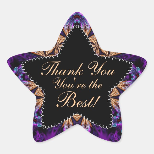 Merci pourpre | Vous êtes le meilleur Sticker Star (Devant)
