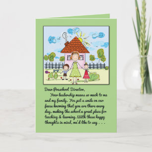 Merci Préscolaire Directeur - Sourire sur nos visa